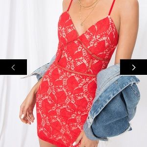 Superdown (revolve) Red bodycon dress